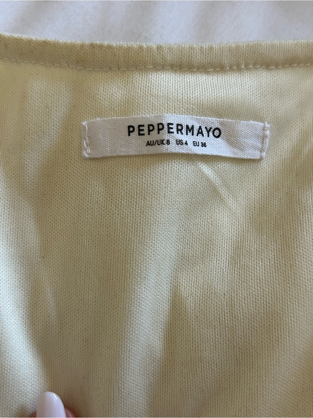 Peppermayo Cream Lace-Up Button Front Tank - Picture 2 of 2